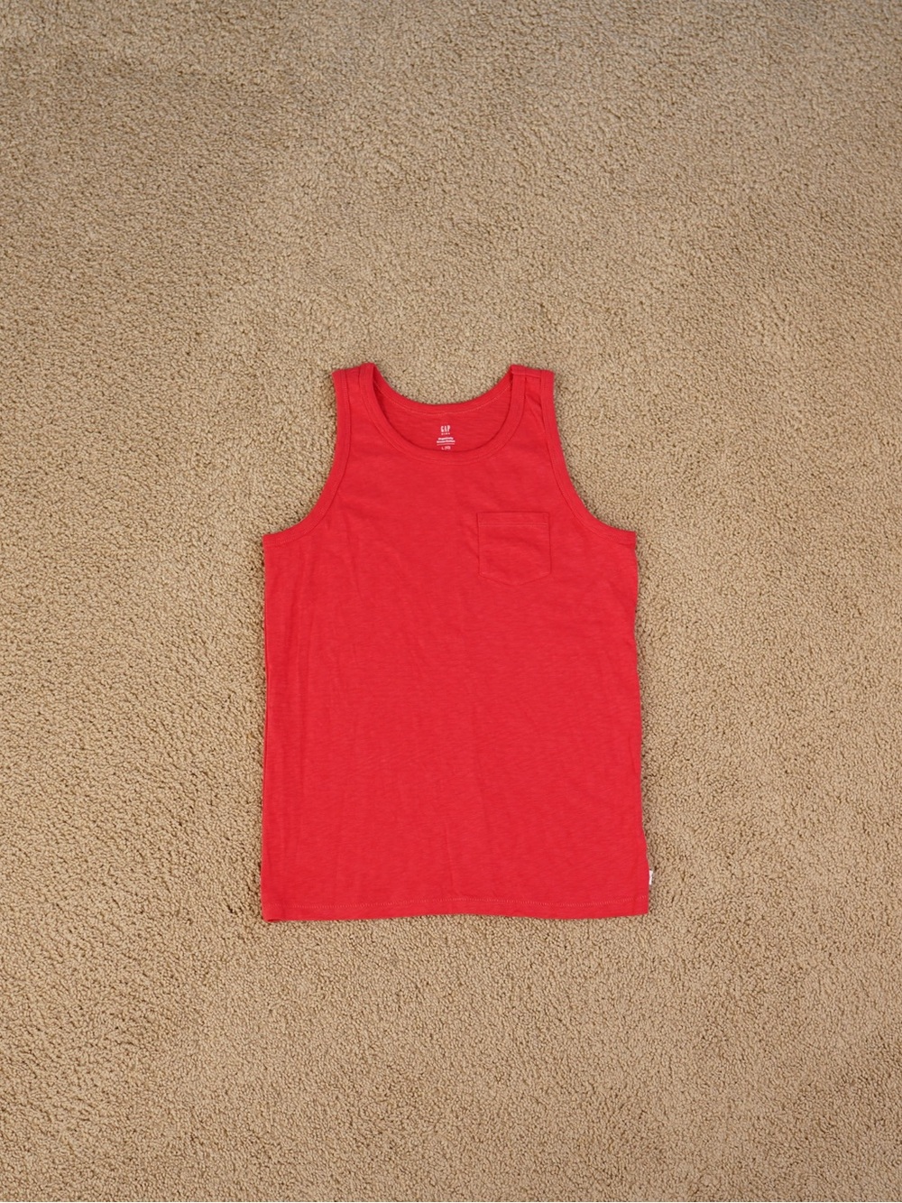 GAP Red Boys Tank Top with Chest Pocket